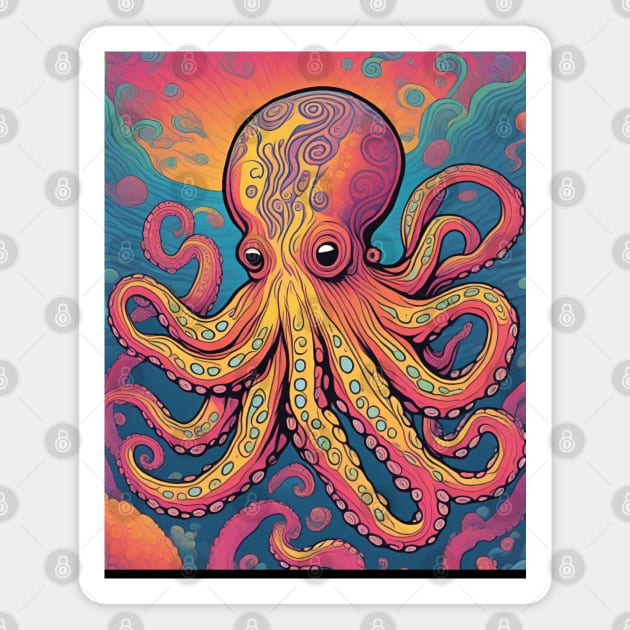 My Octopus teacher goes Psychedelic Magnet by drumweaver